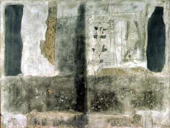 Superpocision de materia gris 1961 oleo y cemento sobre lienzo