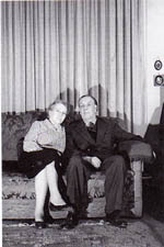 Borges y doña Leonor Acevedo, su madre